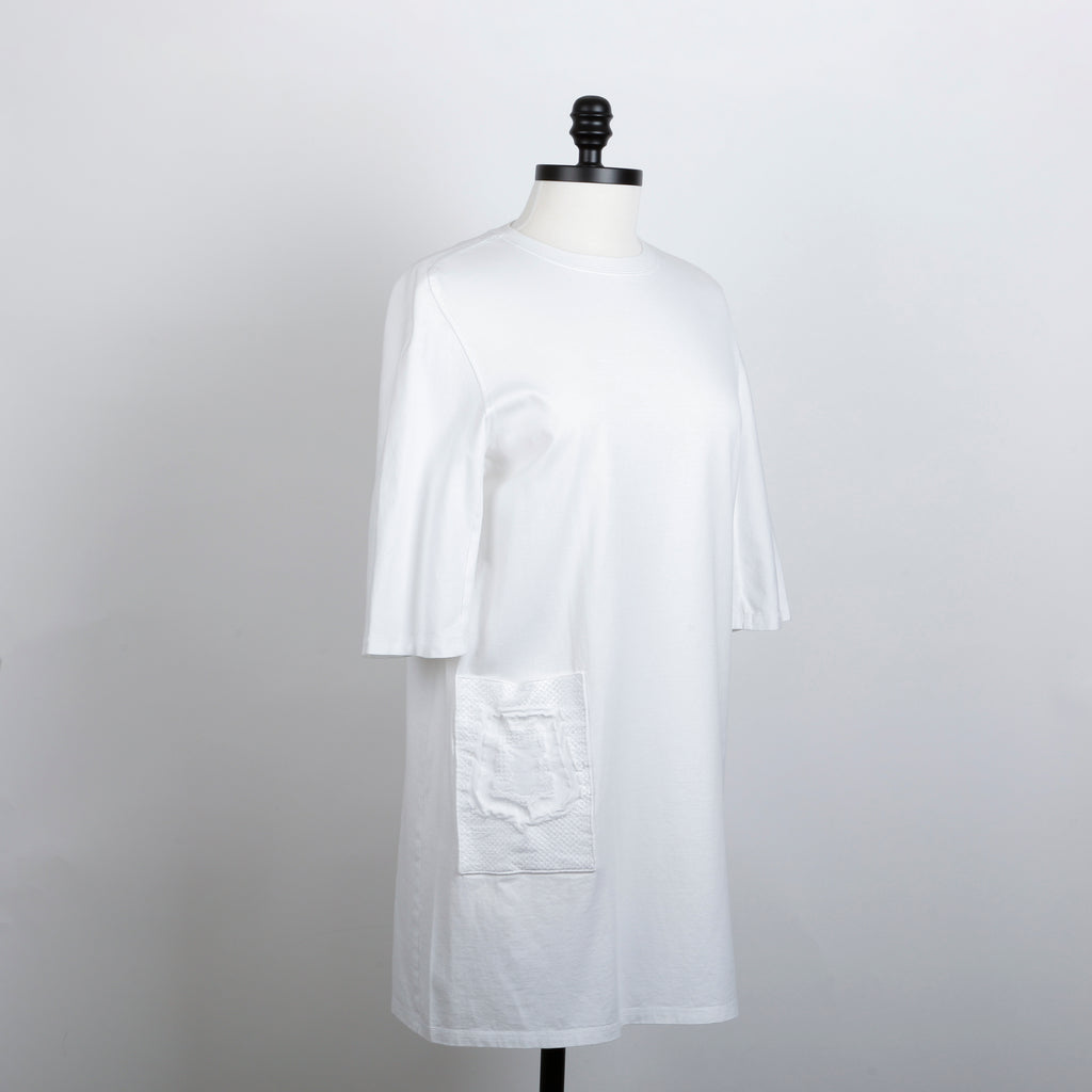 White Drop Sleeve Dress | Size 36