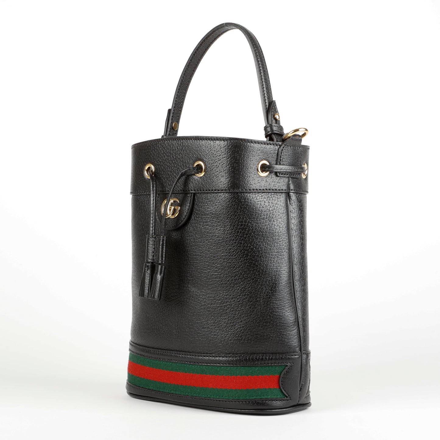 Ophidia Bucket Bag Black Calfskin
