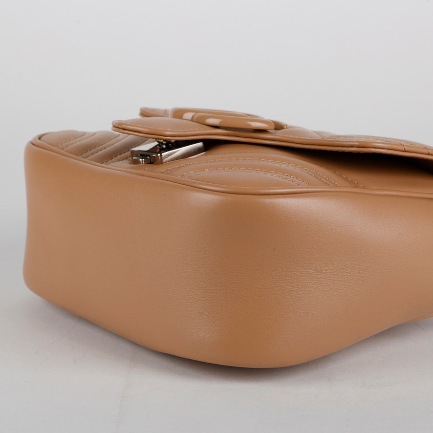 Brown Marmont Shoulder Bag with Chain