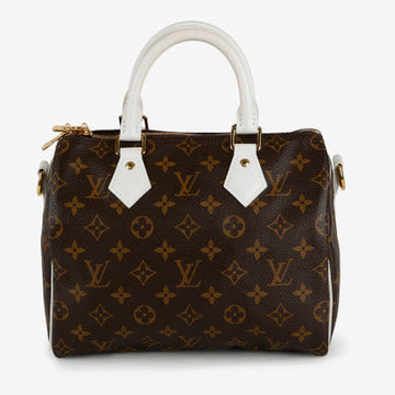Match Speedy 25 Bandouliere, Monogram White