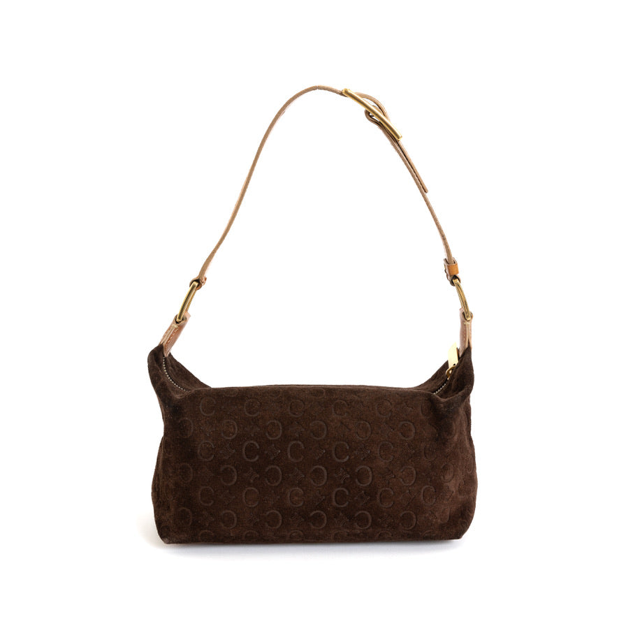 Brown Suede Macadam Handbag