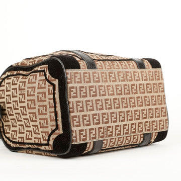 Forever Bauletto Handbag, FF Canvas/Brown