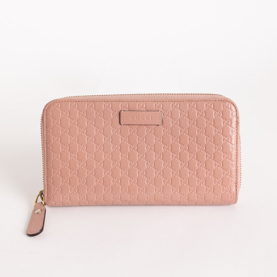 Gucci Guccisima Zippy Wallet, Pink