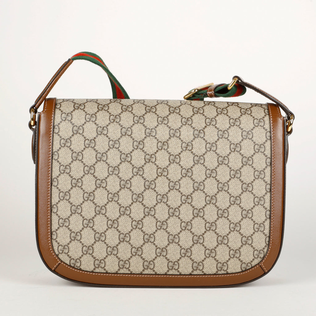 Large 1955 Horsebit, Ophidia Coated Canvas