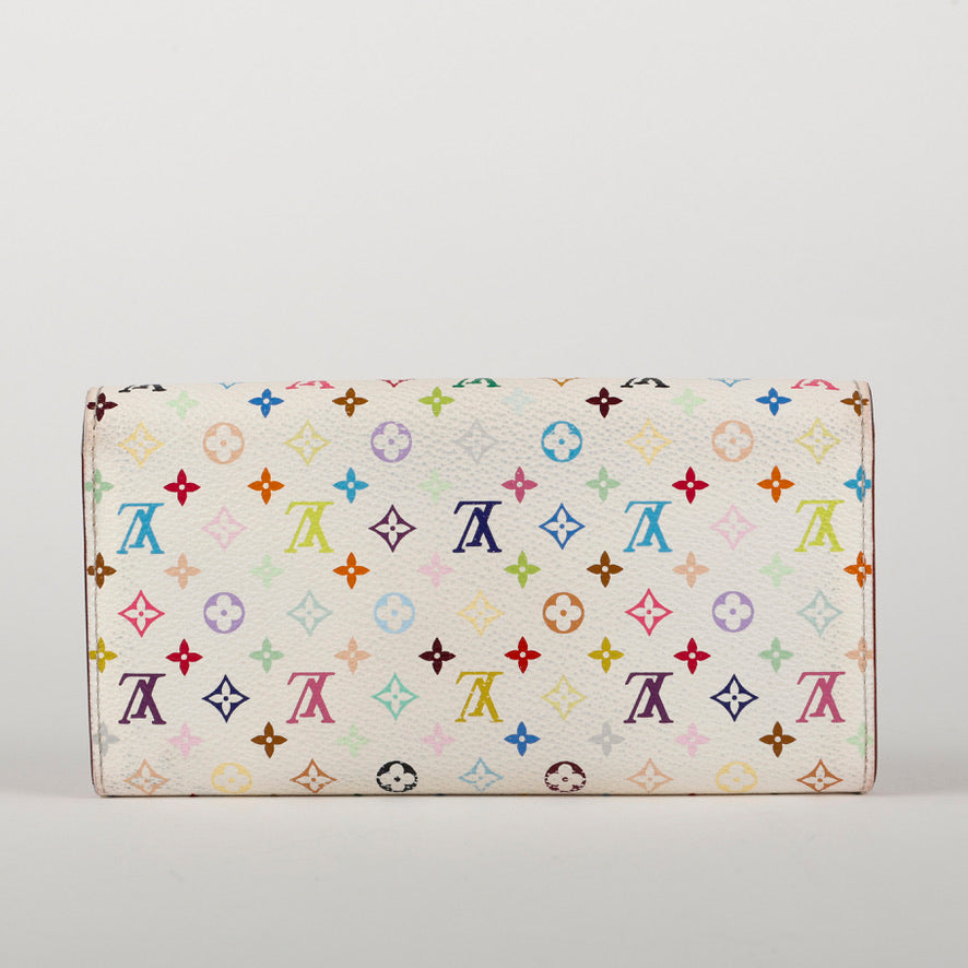 Murakami Sarah Wallet White Multicolor 10780