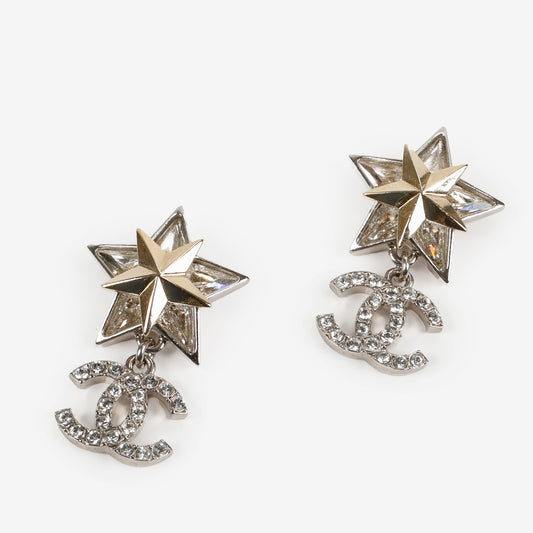 Star CC Dangle Earrings 10796