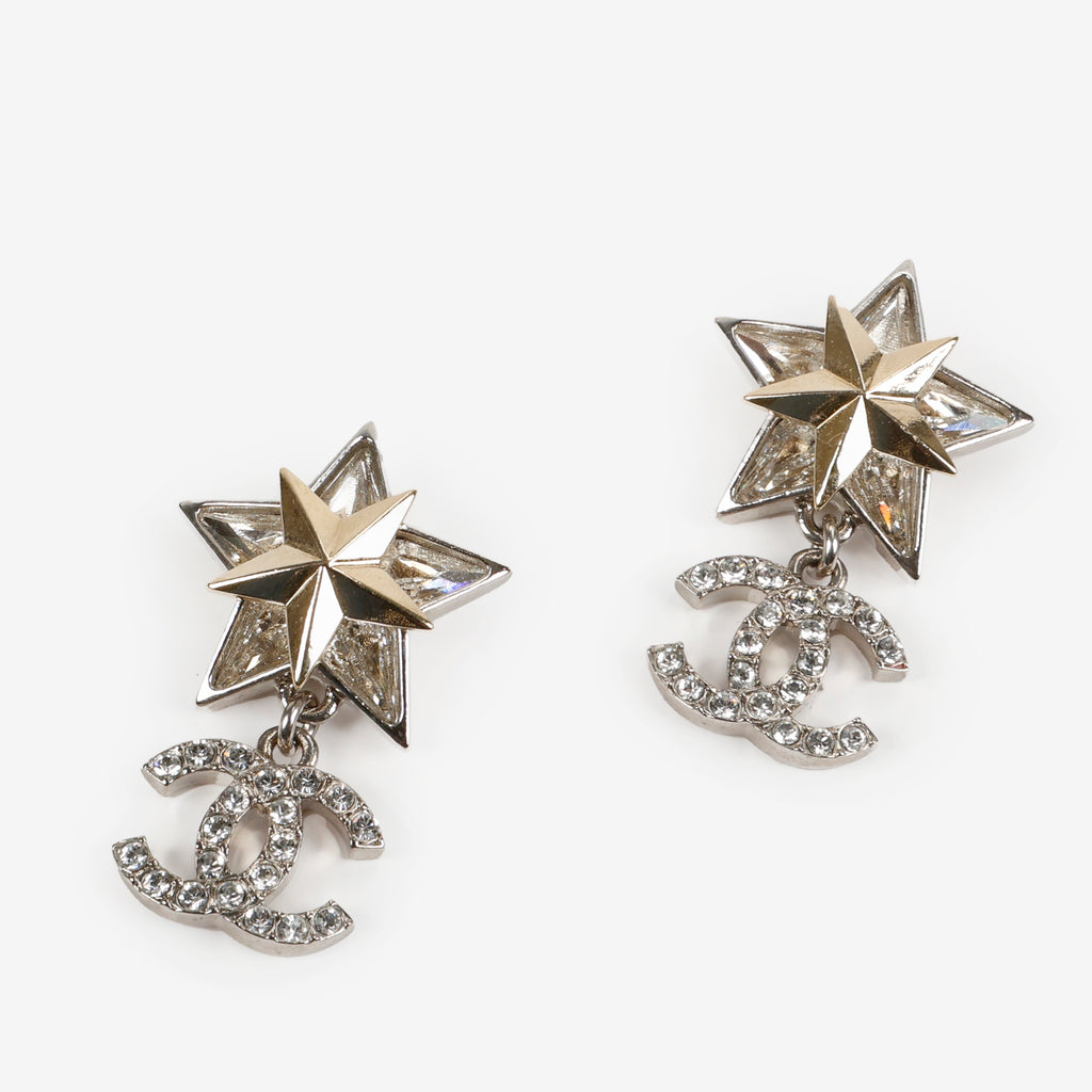 Star CC Dangle Earrings 10796
