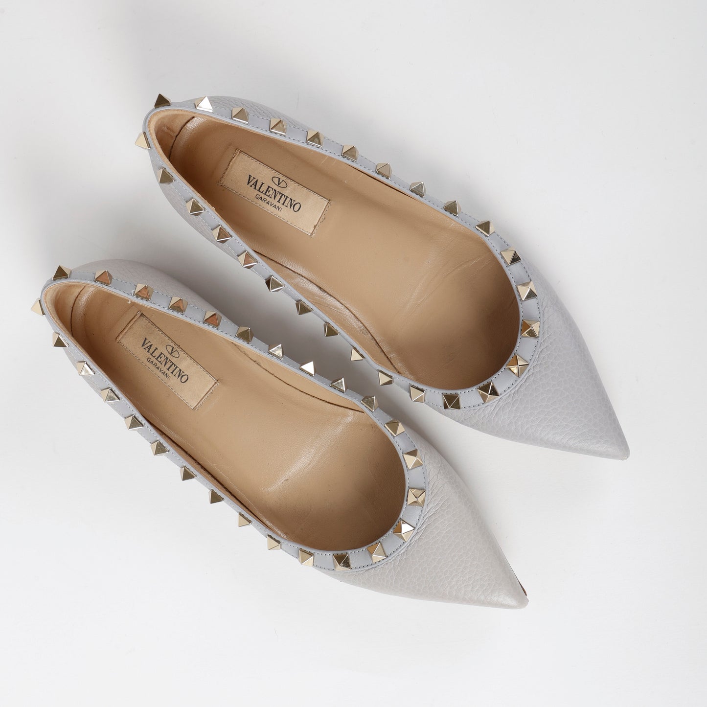 Grey Rockstud Flat