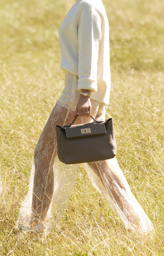 24/24 Clemence, Etoupe Gold Hardware