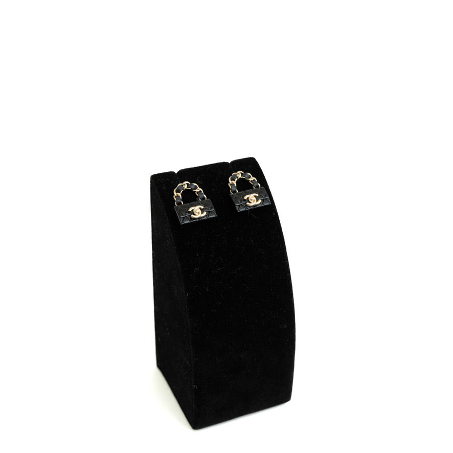 Handbag Resin Turnlock Earrings