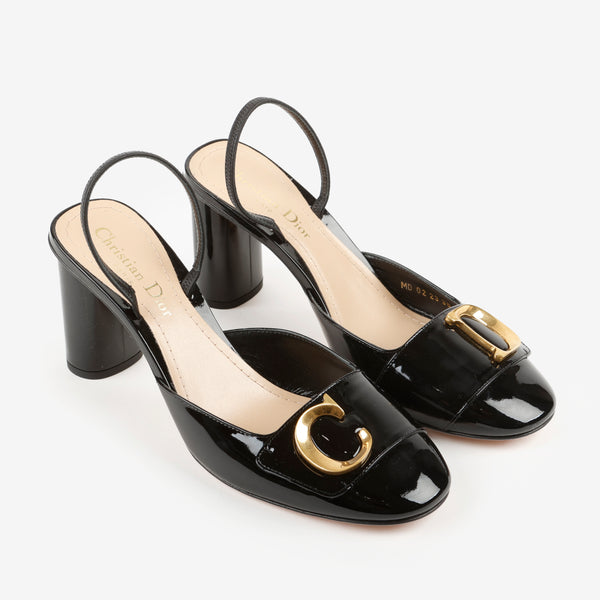 C'est Dior Patent Calfskin Heels Size 38 – Glow Luxury