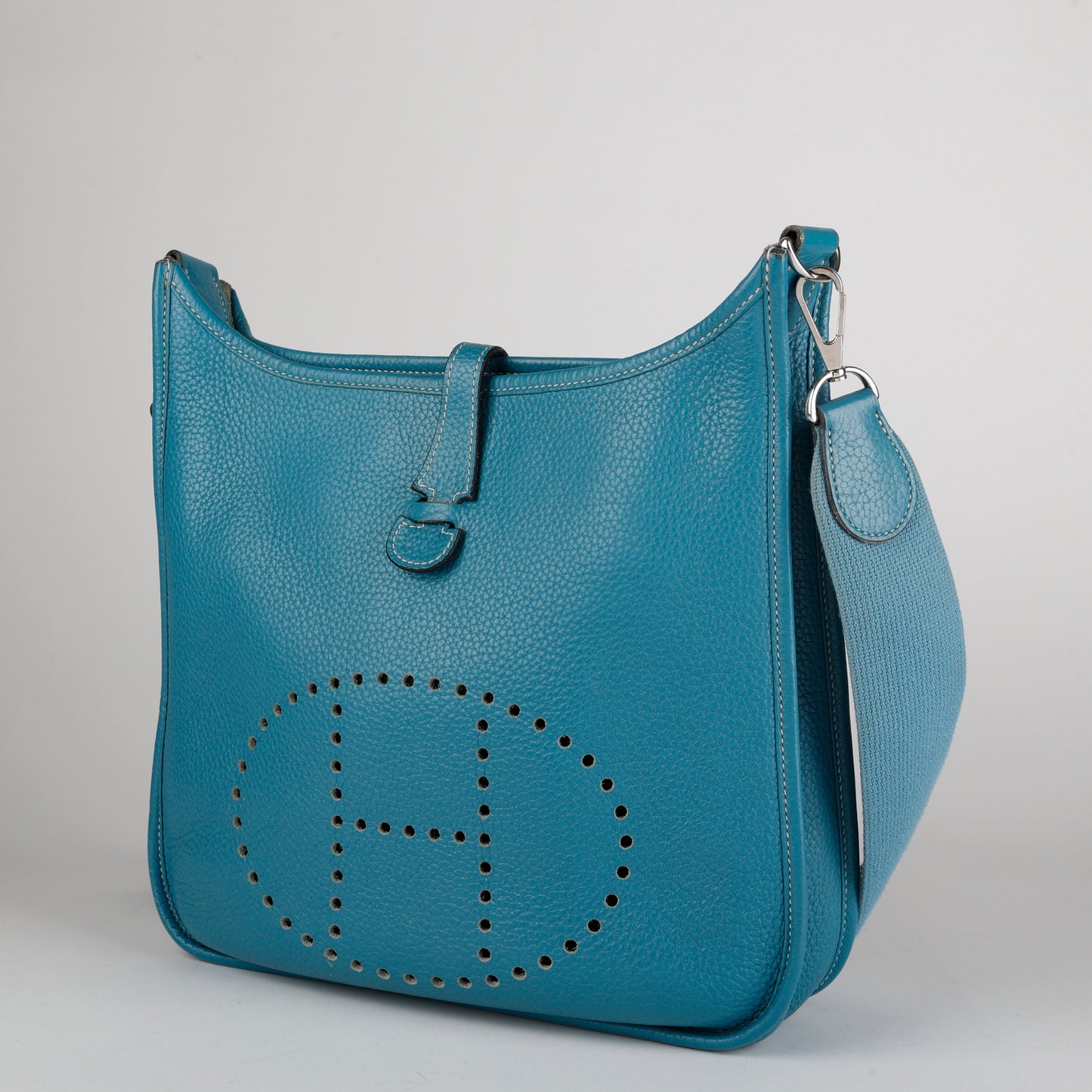 Evelyne PM, Blue Jean Clemence Palladium Hardware