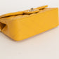 Lambskin Mini Flap with Top Handle, Yellow