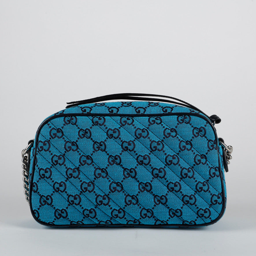 Marmont Crossbody Camera Bag Blue GG