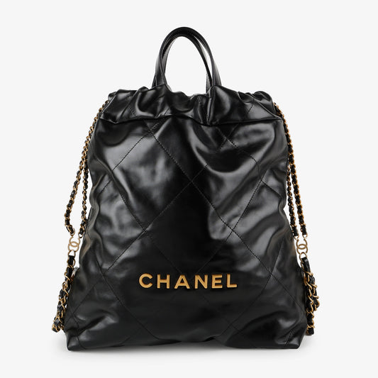 Lambskin 22 Backpack Black