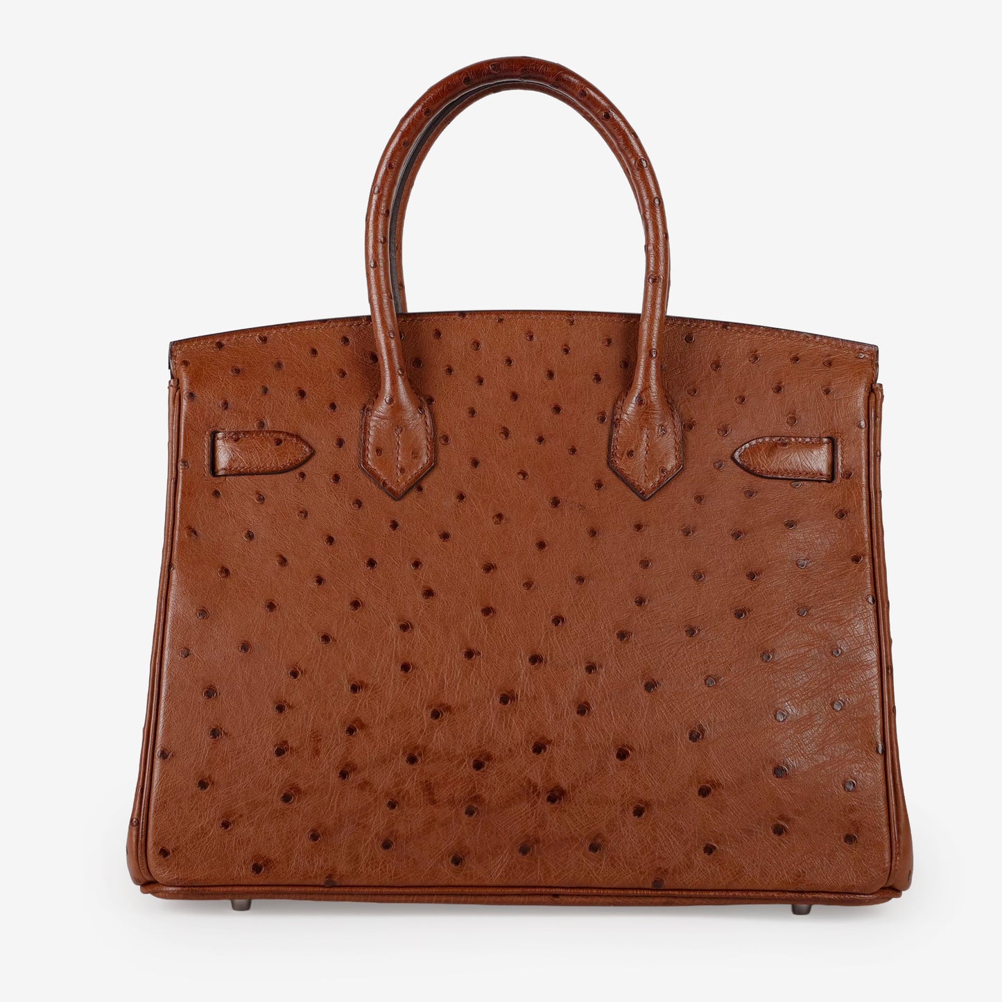 Birkin 30, Brown Ostrich Palladium Hardware