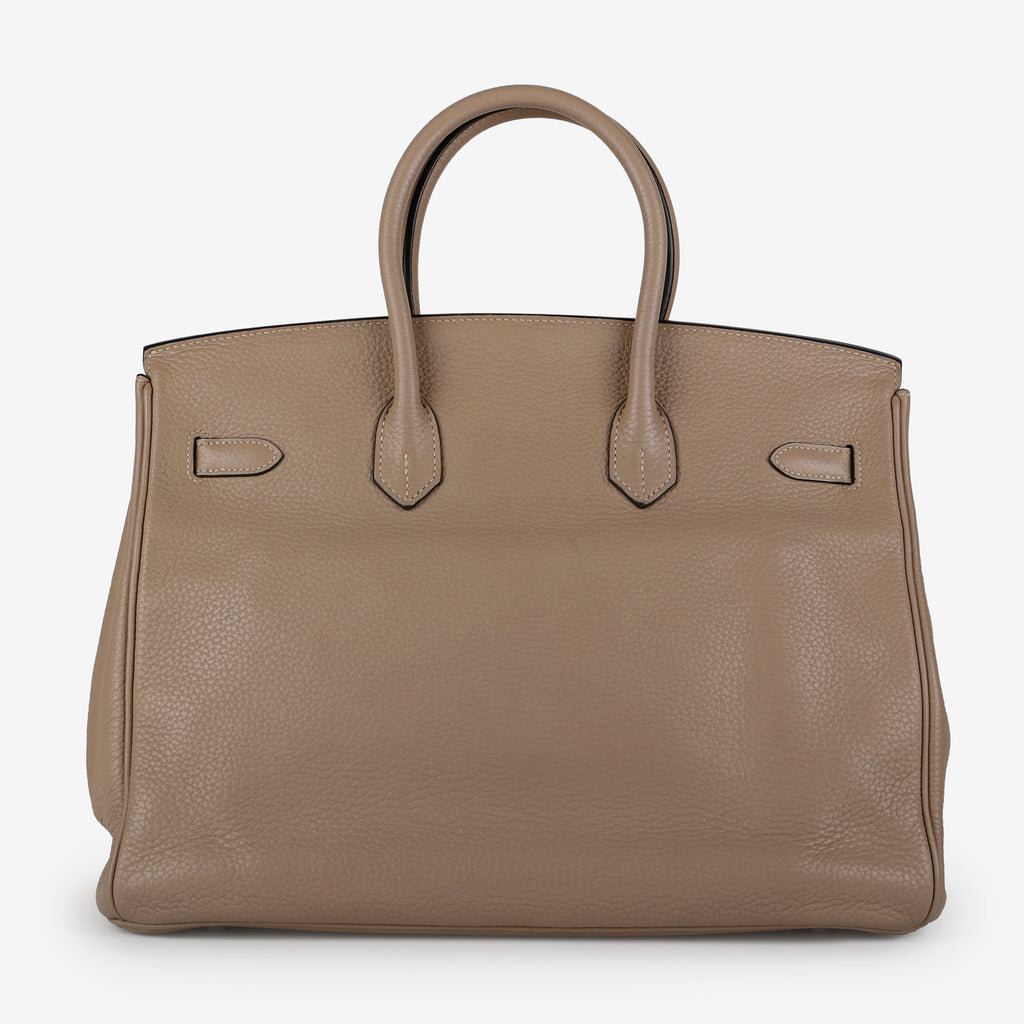 Birkin 35 Gris Tourtelle Clemence PHW