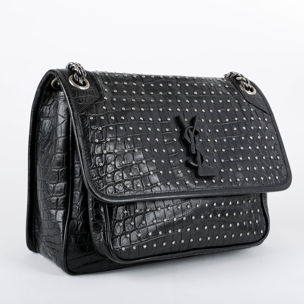 Large Studded Niki, Black