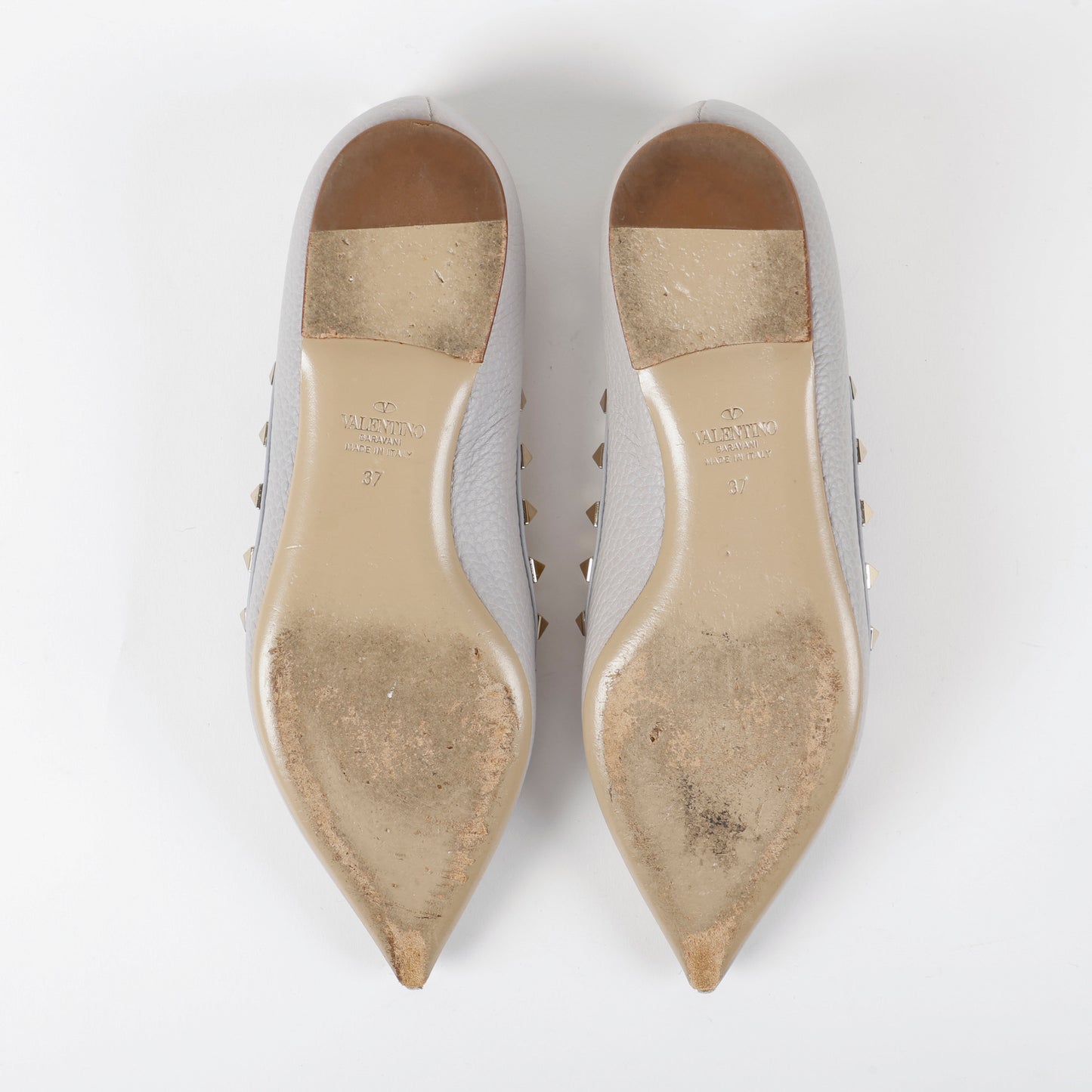 Grey Rockstud Flat