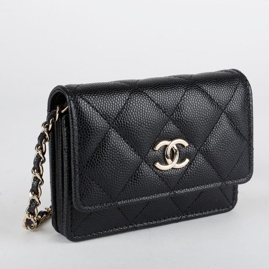 Caviar Charms Card Holder on Chain