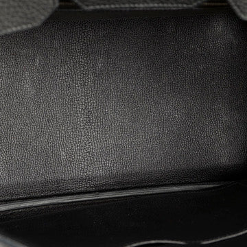 Birkin 35 Black Clemence Palladium Hardware