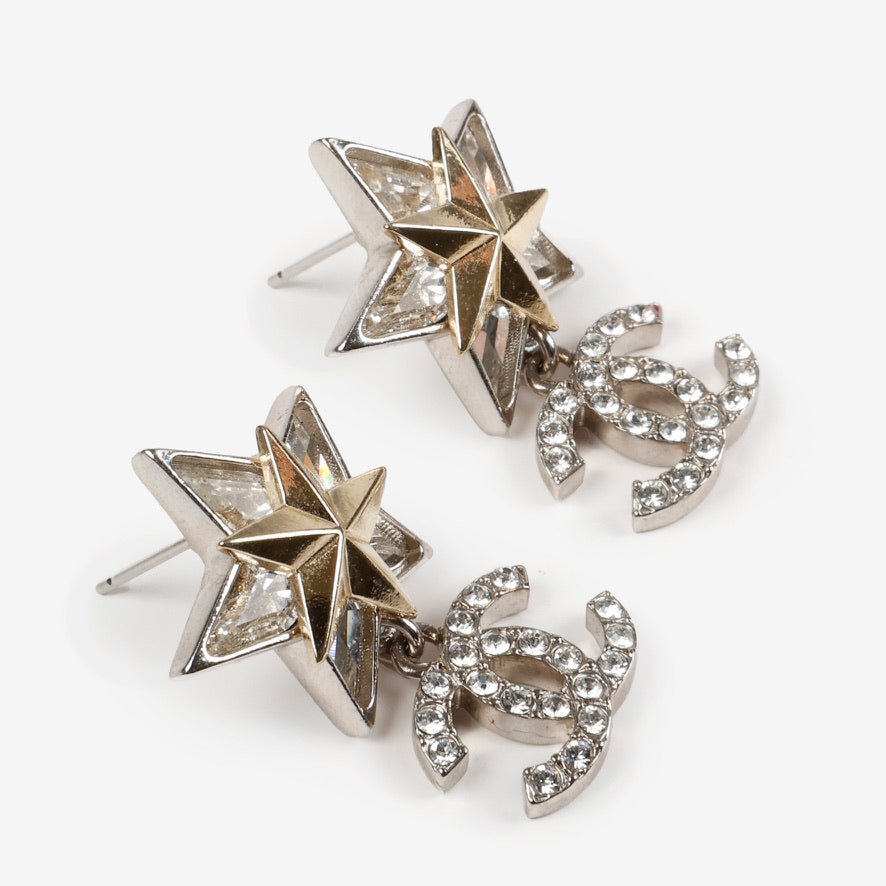 Star CC Dangle Earrings 10796