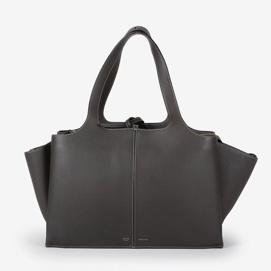 Medium Trifold Bag, Dark Grey