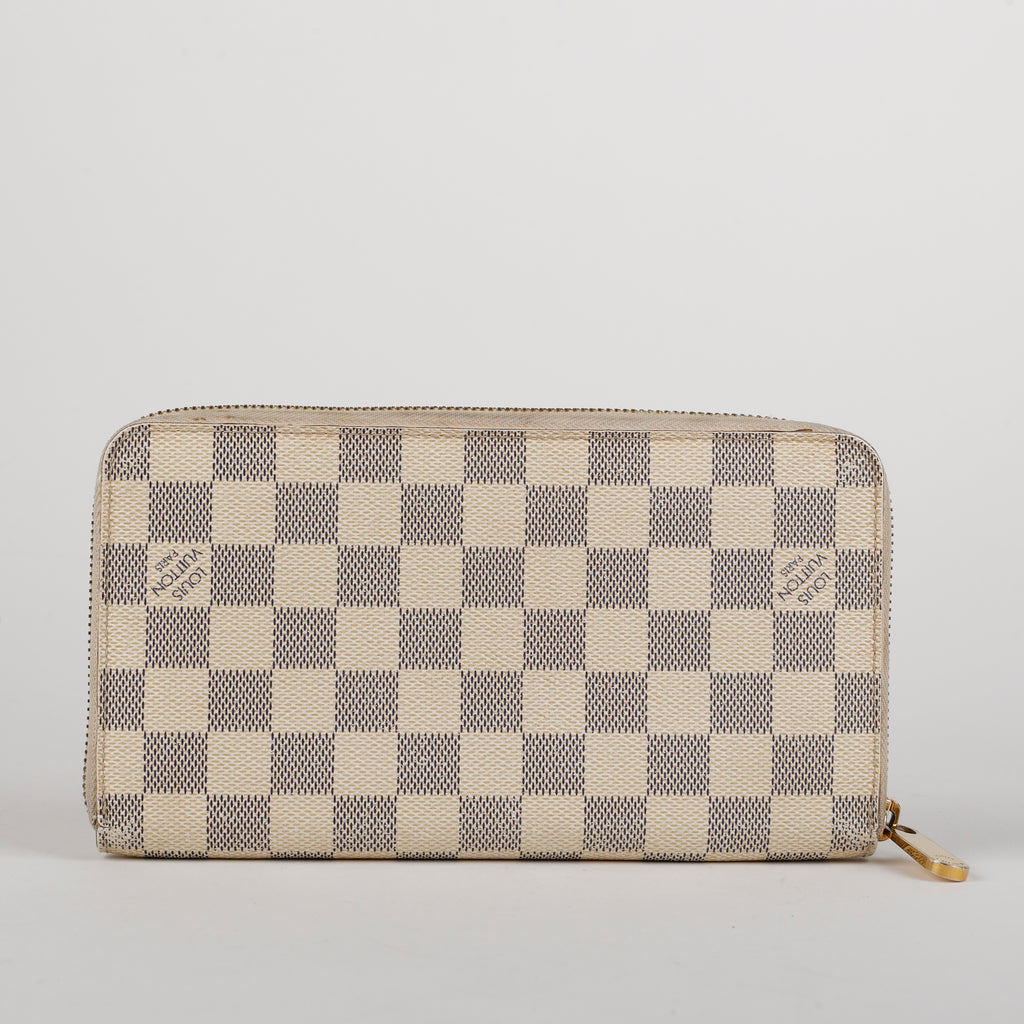 Zippy Travel Wallet Damier Azur