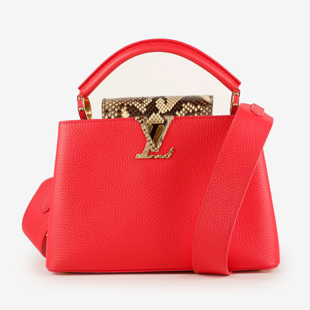 Capucines BB, Pink with Python Handle