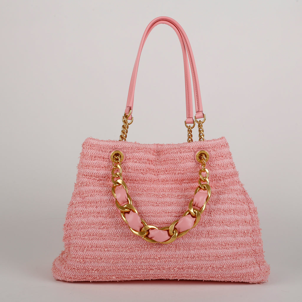 1945 Soft Tote, Pink Tweed