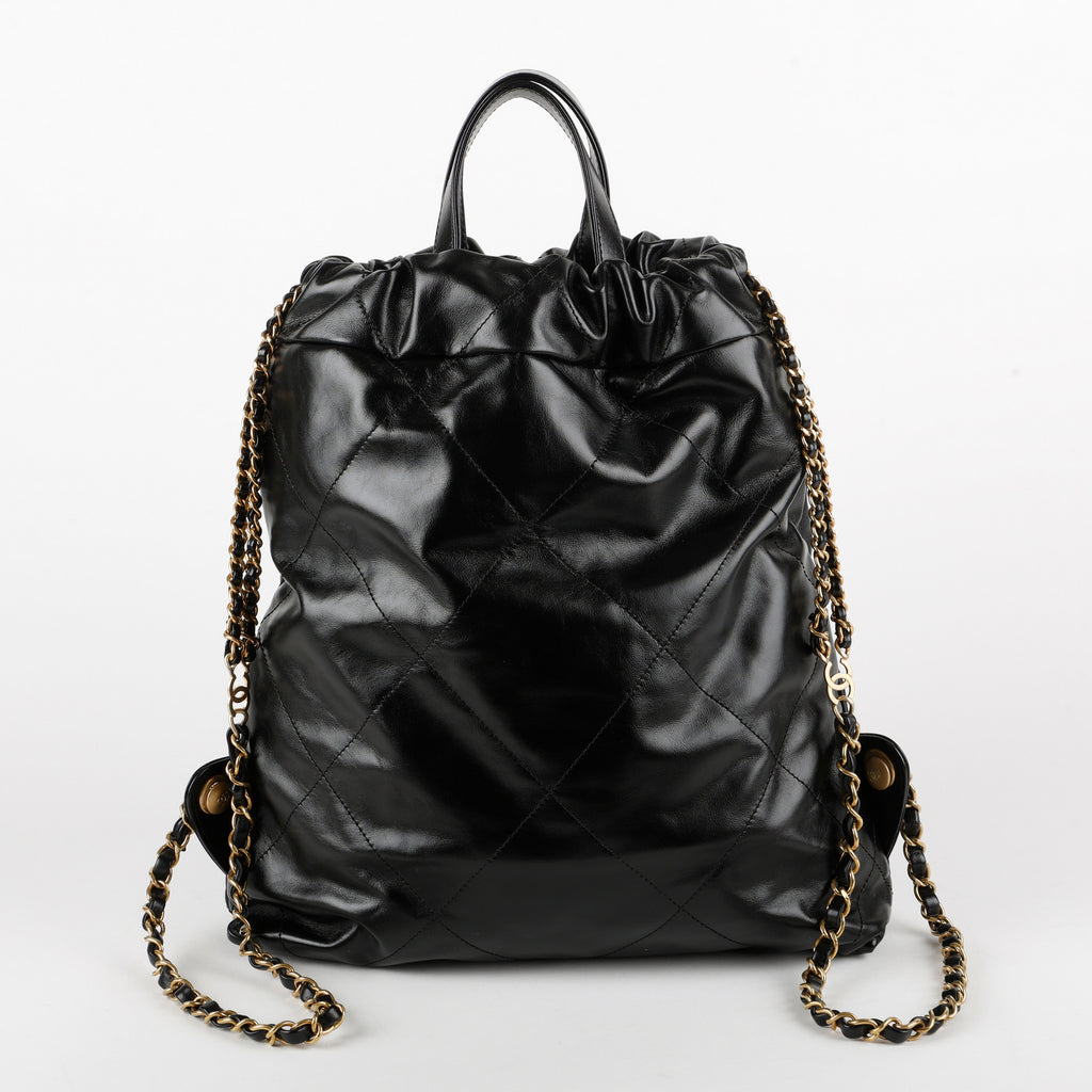 Lambskin 22 Backpack Black