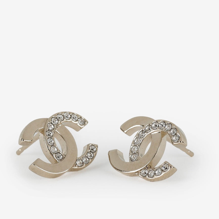 CC Gold Crystal Studs 12028
