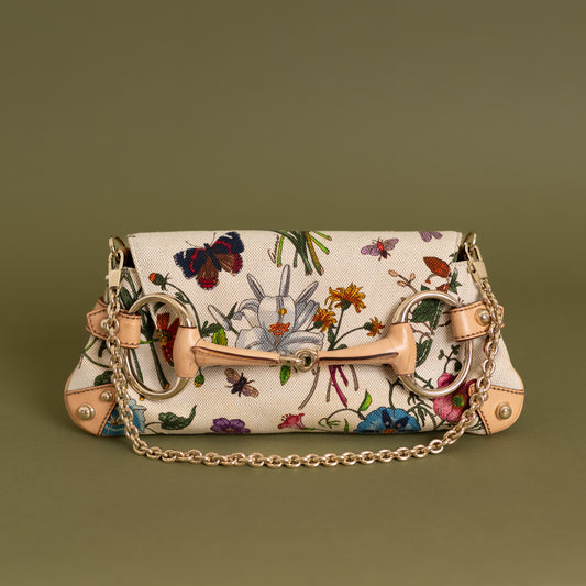 Horsebit Chain Shoulder Bag Multicolor