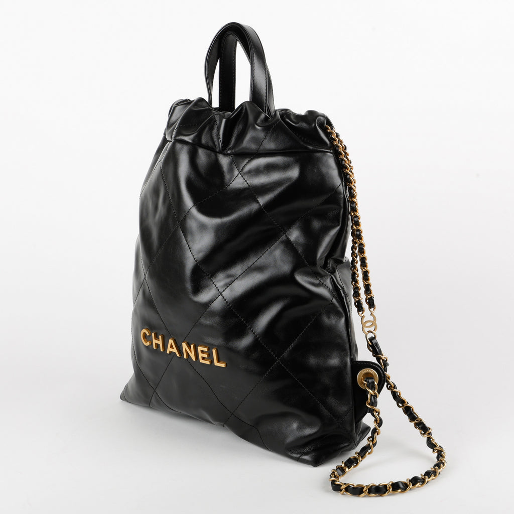 Lambskin 22 Backpack Black