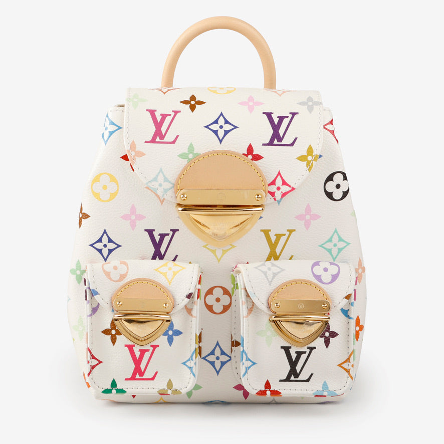 LV x TM Venice Backpack, White Multicolor