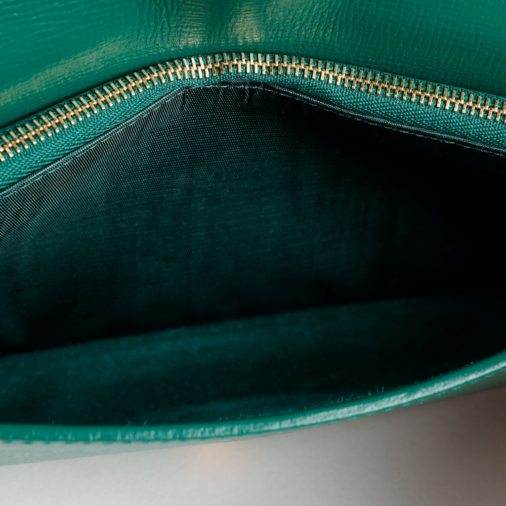 Horsebit 1955 Monochromatic Wallet on Chain, Green