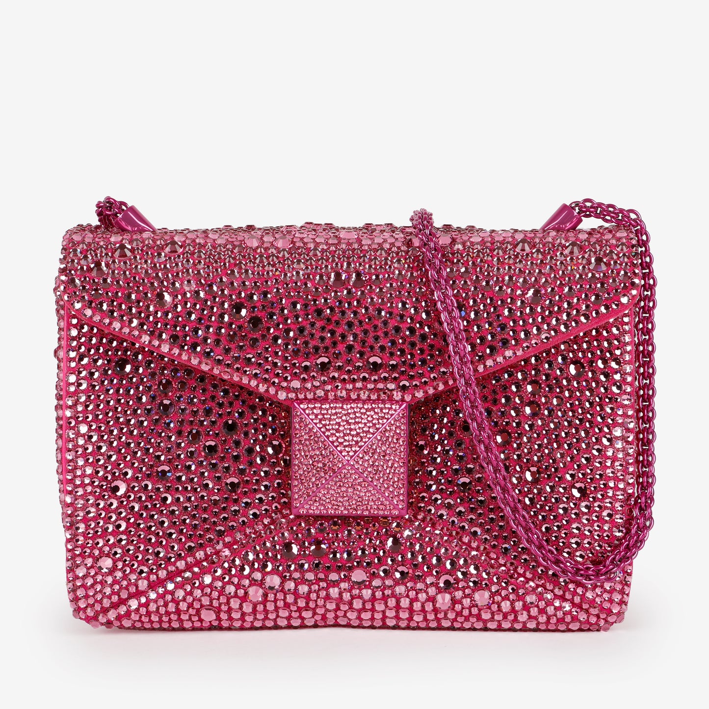 Small One Stud Flap Bag, Pink
