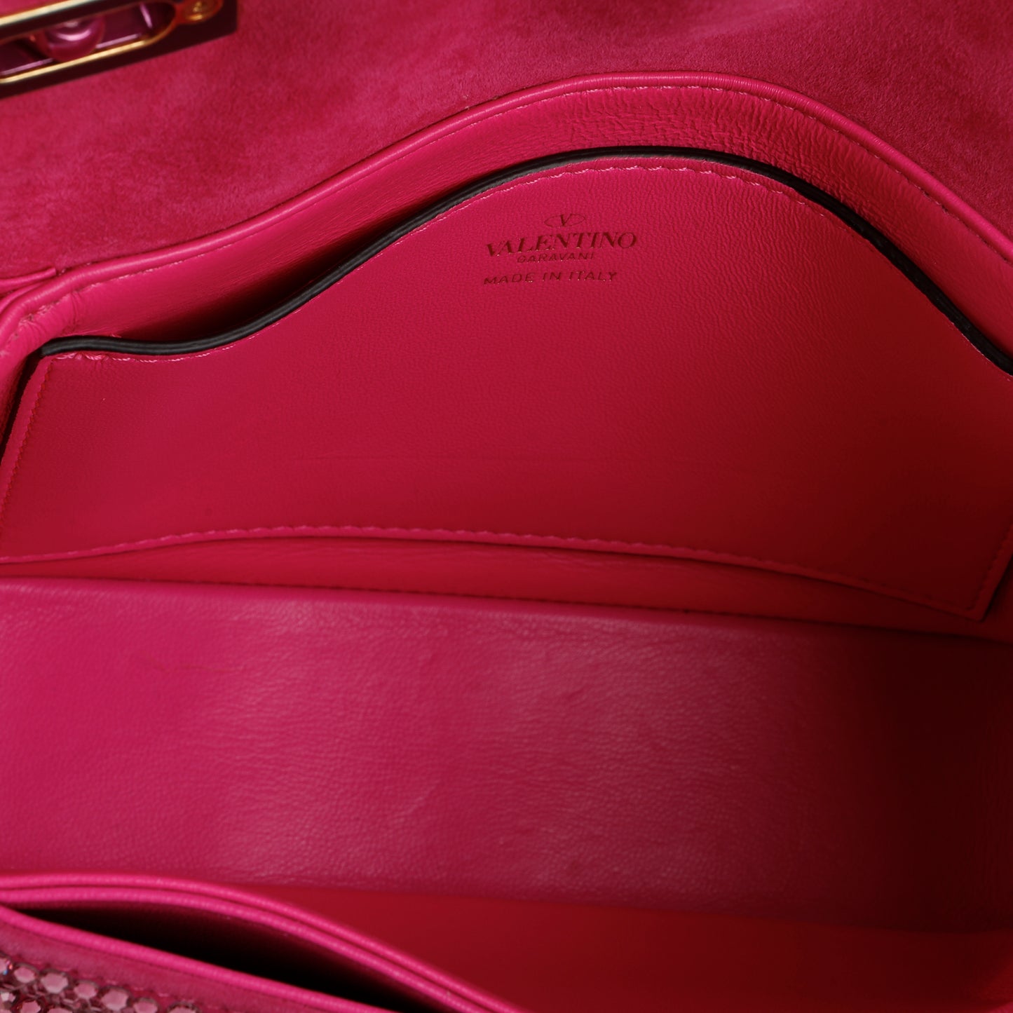 Small One Stud Flap Bag, Pink