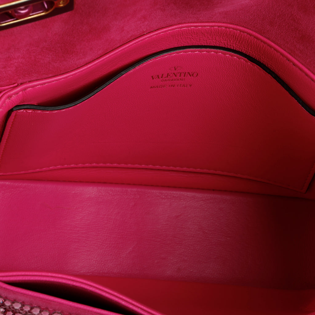 Small One Stud Flap Bag, Pink