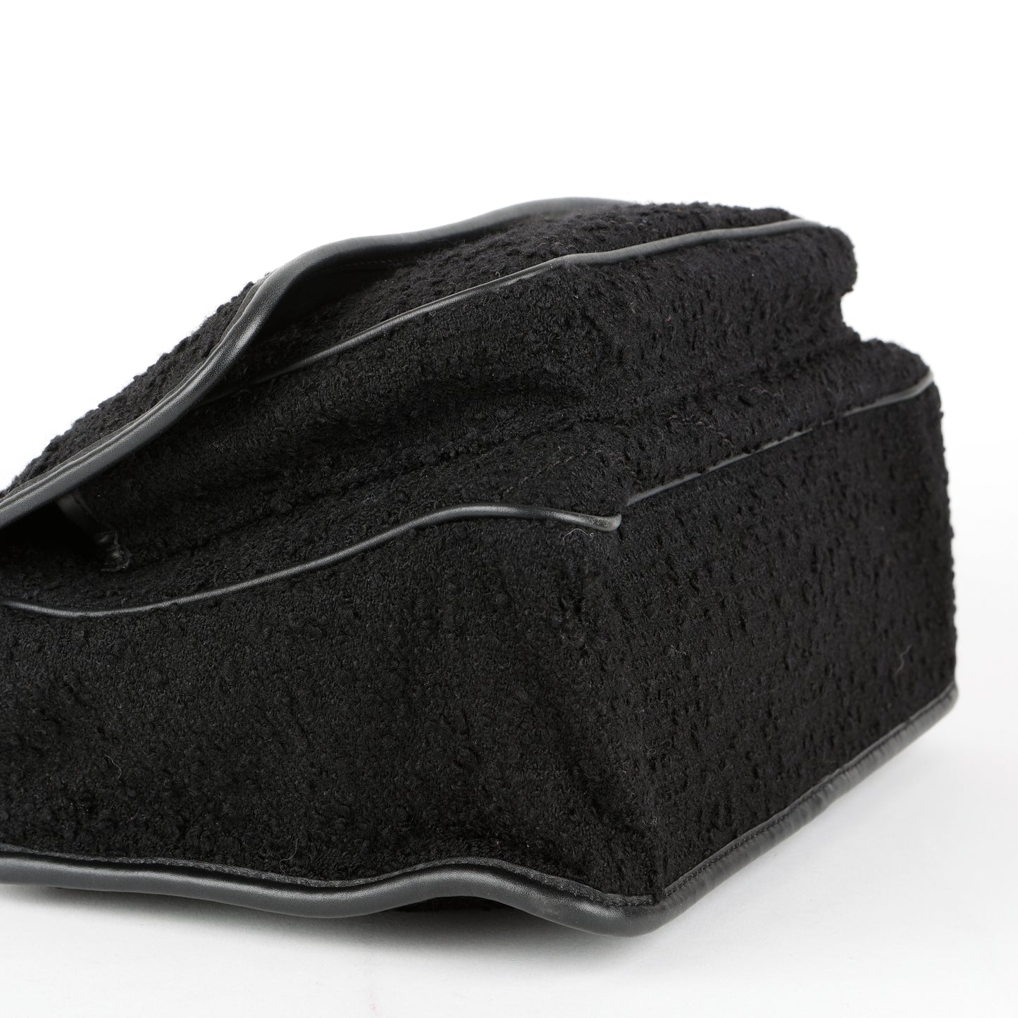 Medium Niki Chain Bag, Black Tweed