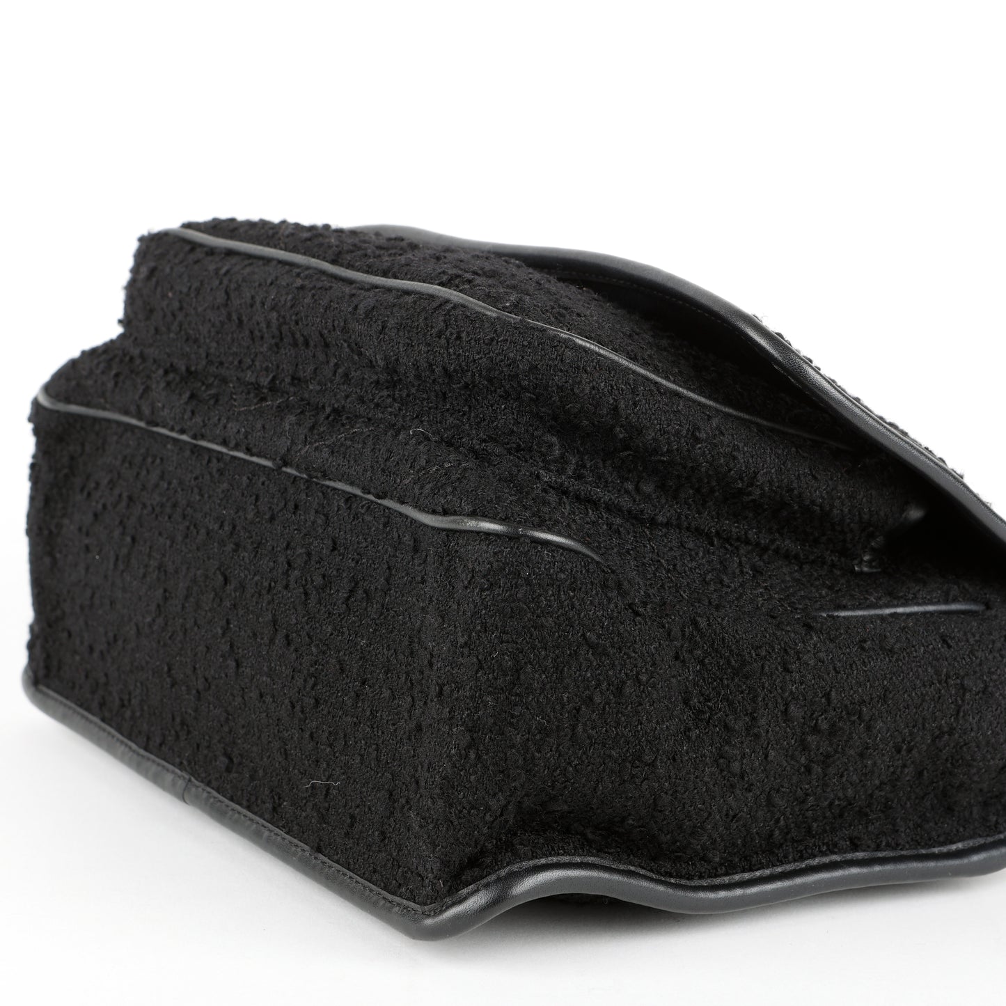 Medium Niki Chain Bag, Black Tweed