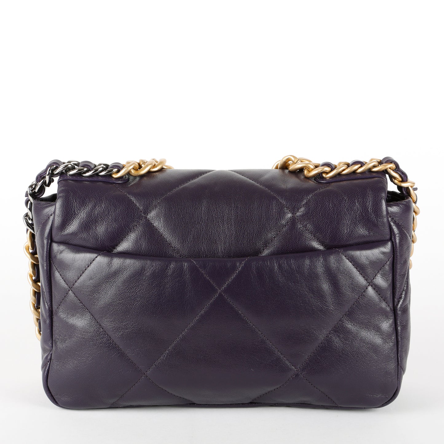 Small 19, Dark Purple Lambskin