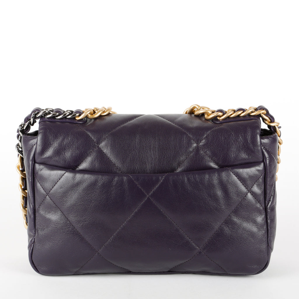 Small 19, Dark Purple Lambskin