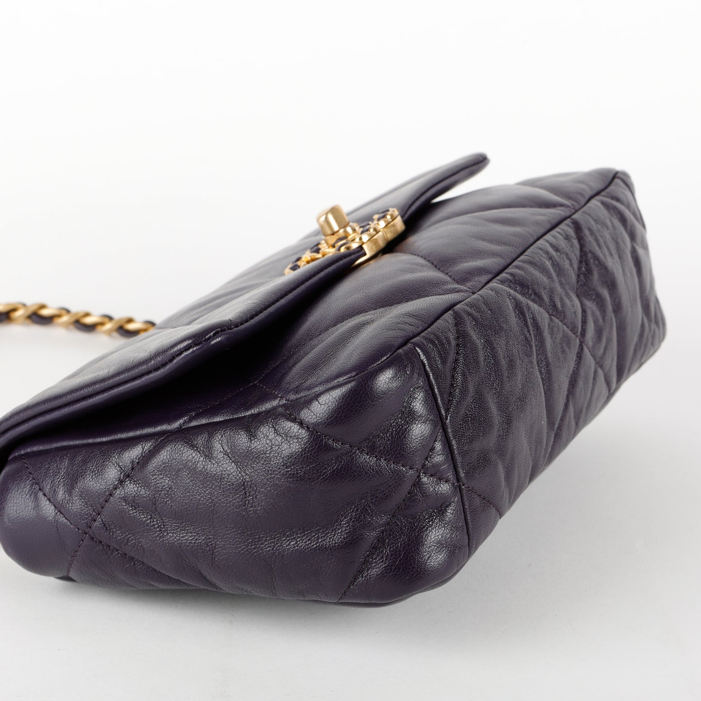 Small 19, Dark Purple Lambskin