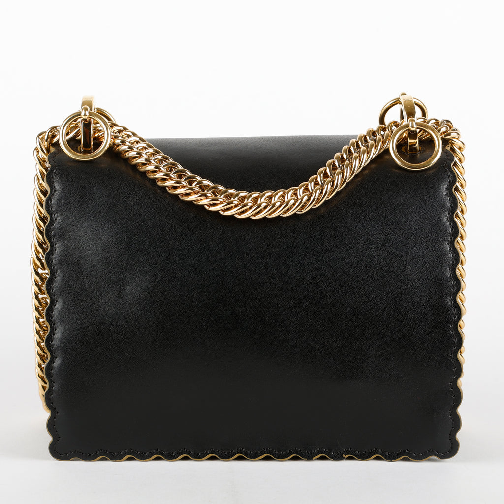 Small Kan I Chain Bag, Black GHW (C)