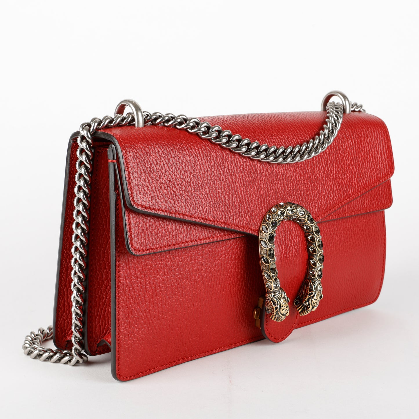 Medium Dionysus, Red Grained Calfskin