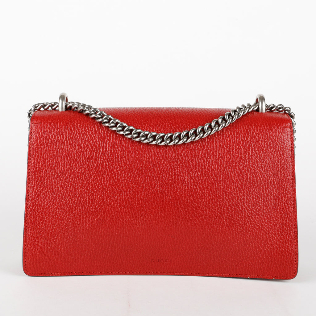 Medium Dionysus, Red Grained Calfskin