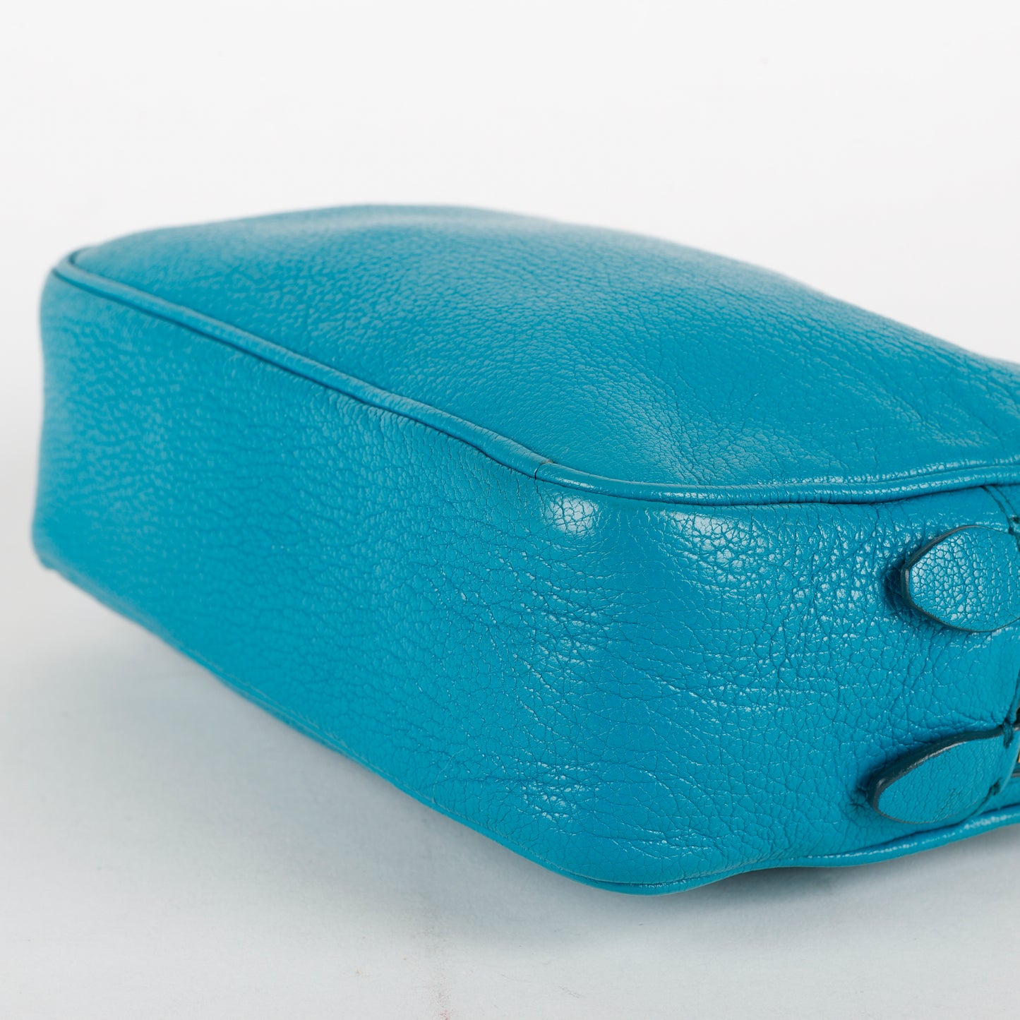 Double Zip Camera Bag, Blue Goatskin GHW