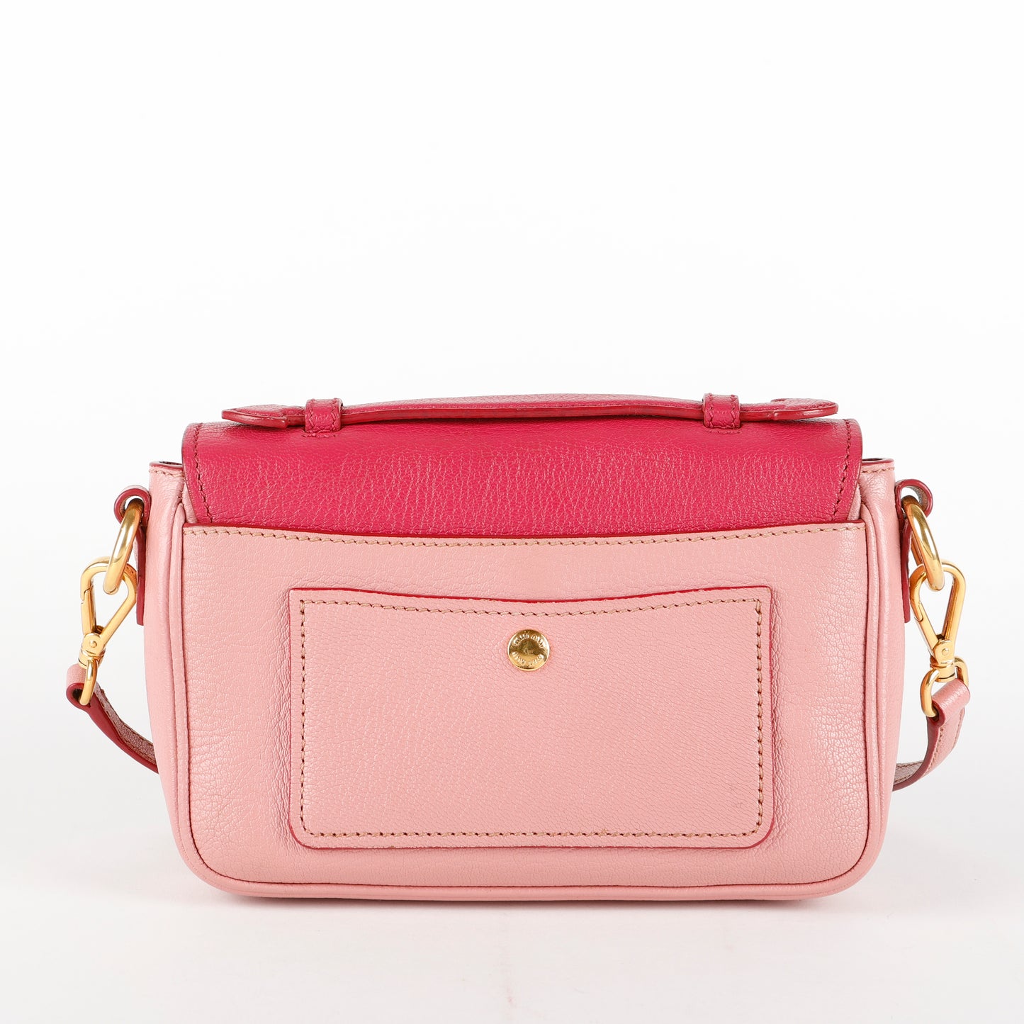 Madras Crossbody, Pink Goatskin