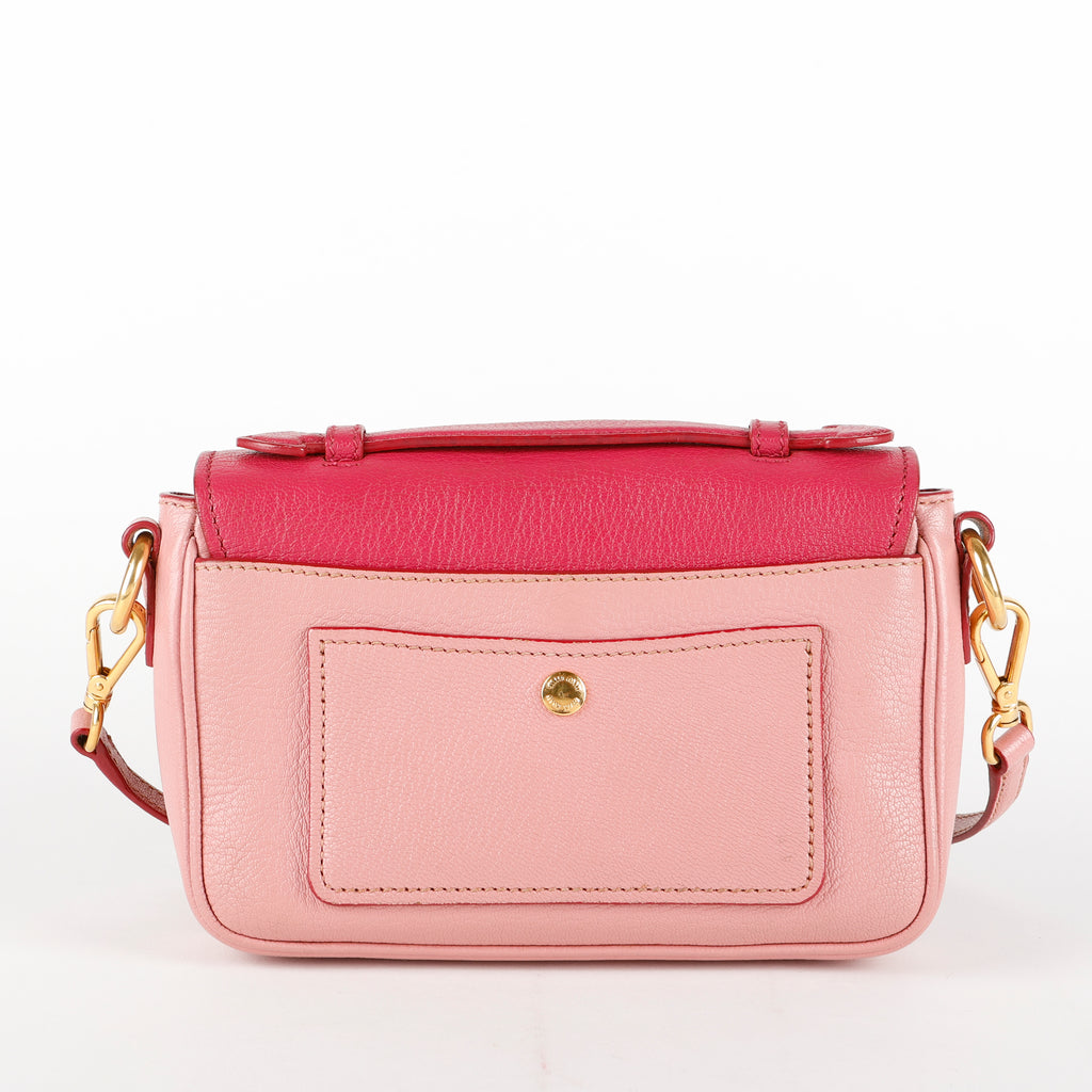 Madras Crossbody, Pink Goatskin